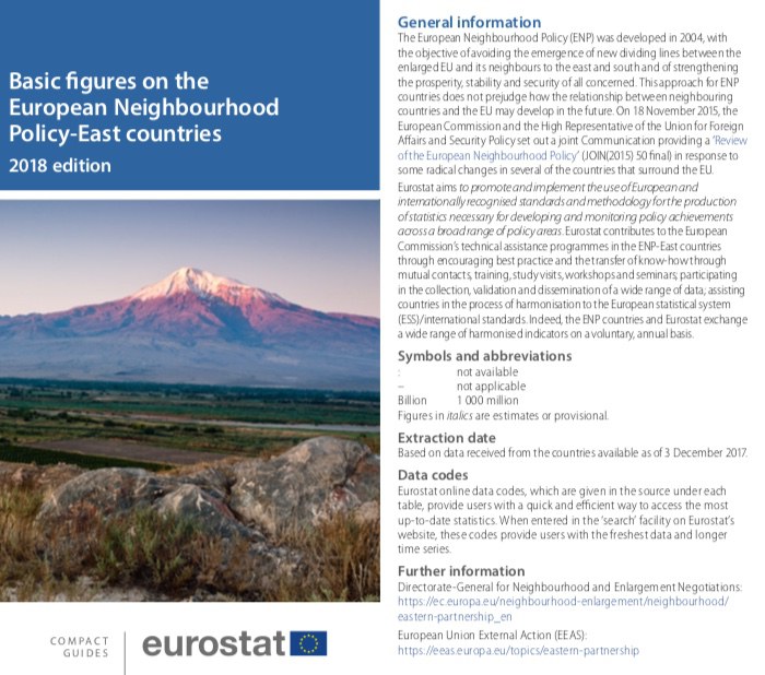 15 February 2019 |  Eurostat publishes basic figures on the European Neighbourhood Policy-East countries