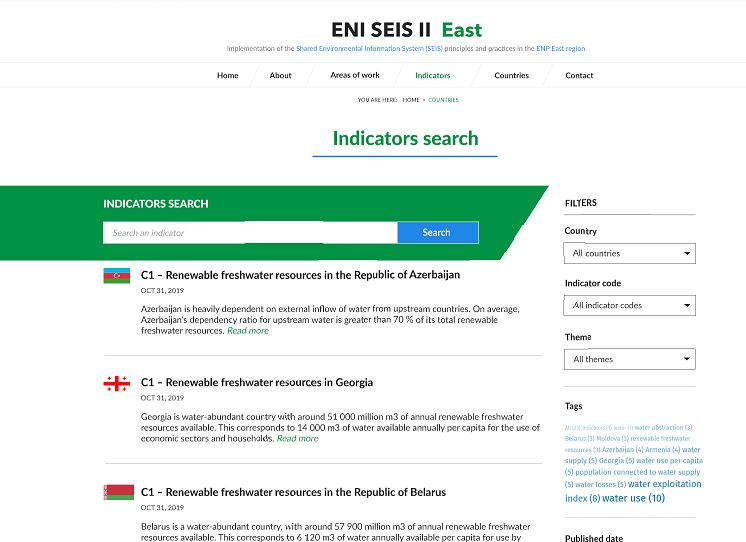 4 November 2019 | A first set of water indicators from six Eastern Partnership countries is now available
