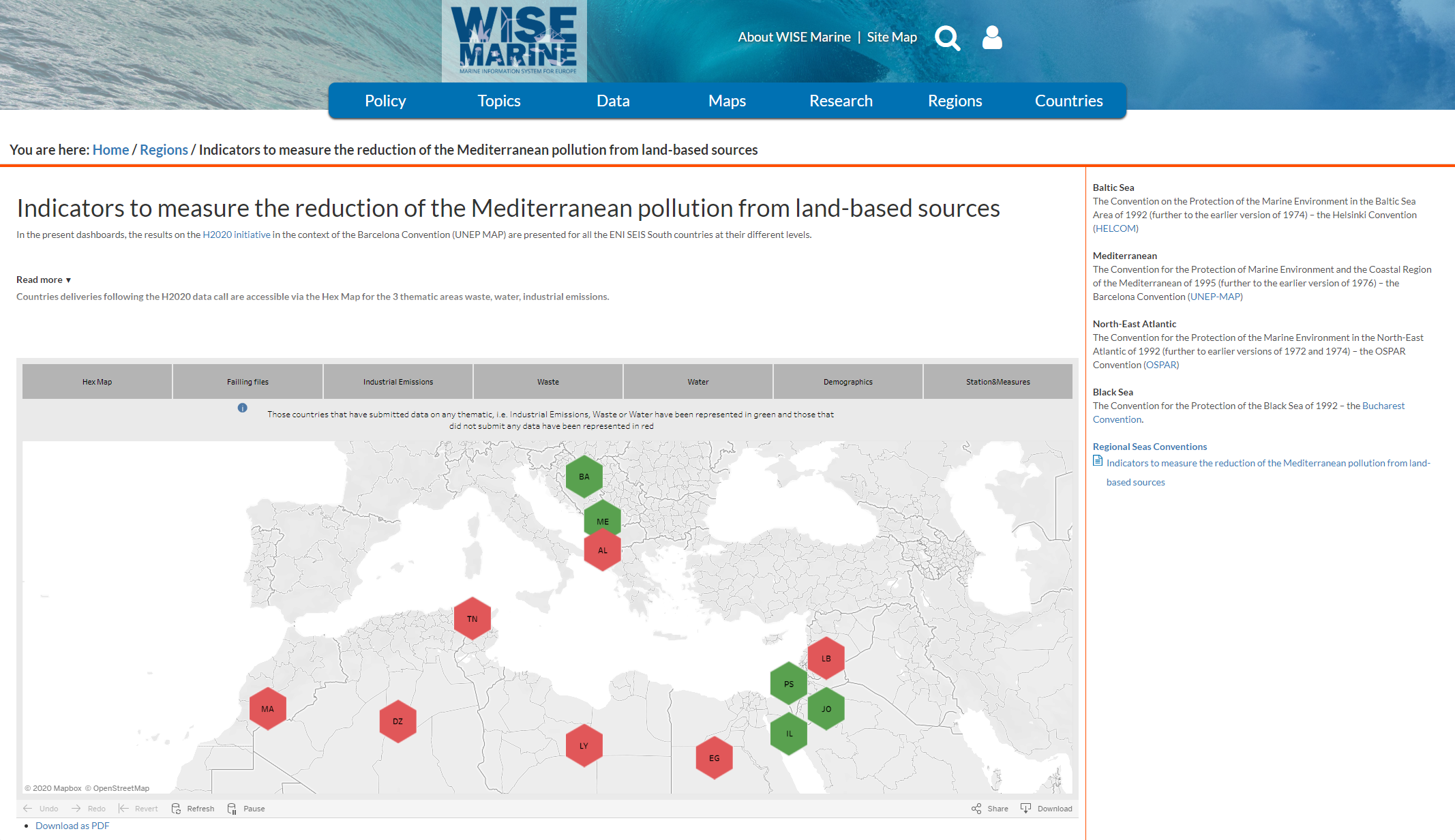 Towards integration of Mediterranean data flows 